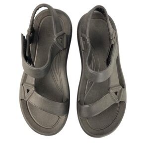 Sentitico black women's sport sandals adjustable velcro sz 7